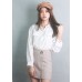 One Button Wrap Skirt